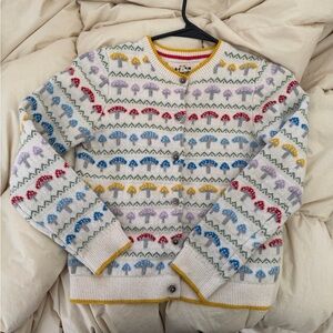 MiniBoden Mushroom Cardigan